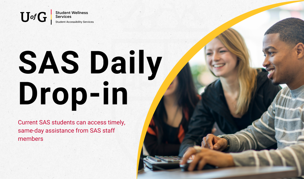  Students can access timely, same-day assistance from SAS staff members
