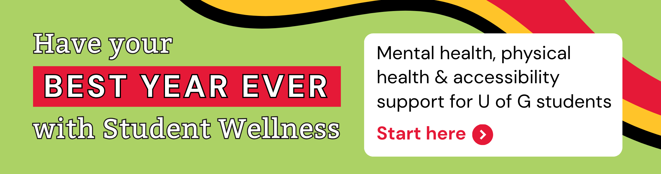 Mental Health, Physical Health and Accessibility Services for U of G Students