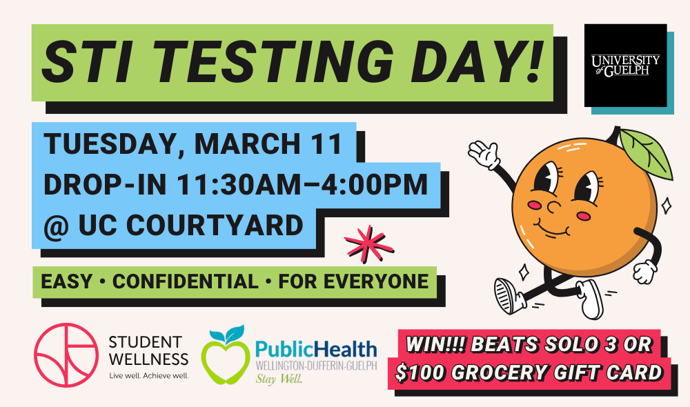 STI Testing Day - March 11th from 11:30am to 4:00pm