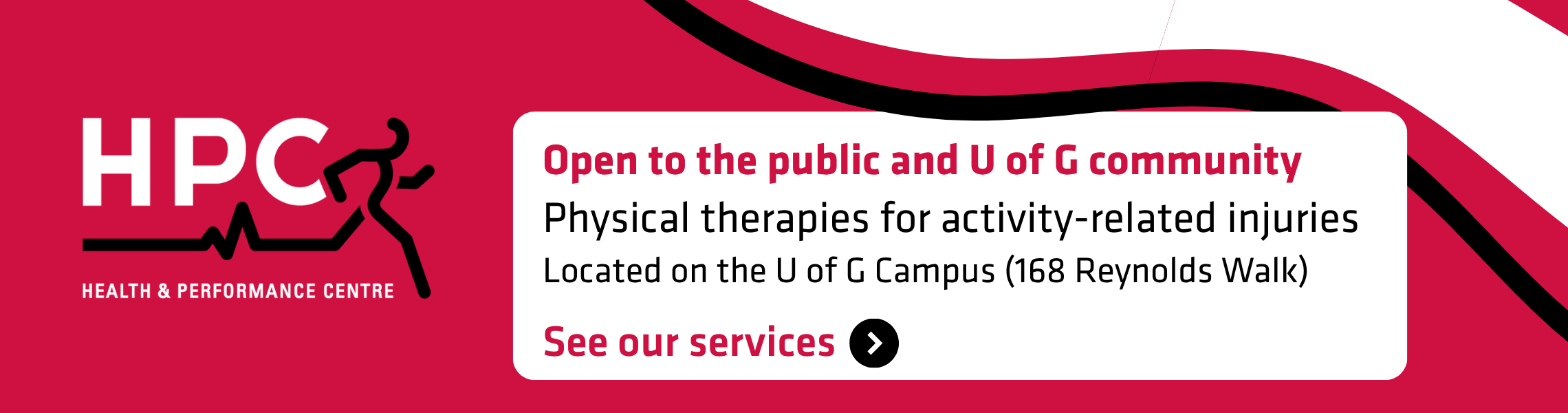 Physical therapy clinic open to the public and U of G community