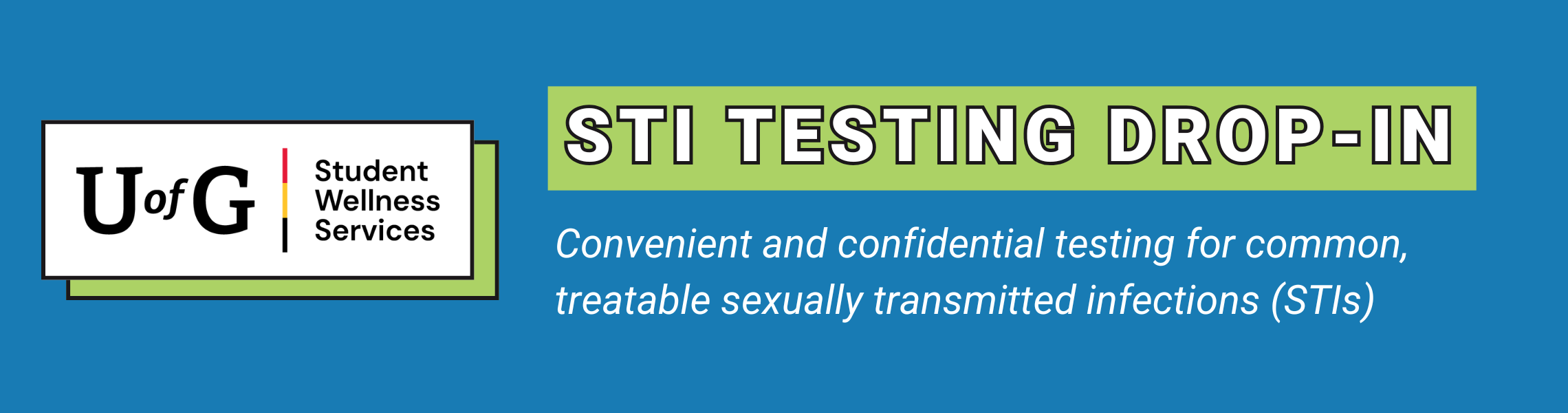Convenient and confidential testing for common, treatable sexually transmitted infections (STIs)