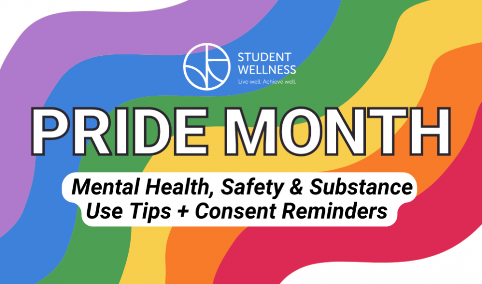 Student Wellness Services PRIDE Mental Health, Safety & Substance Use Tips + Consent Reminders 