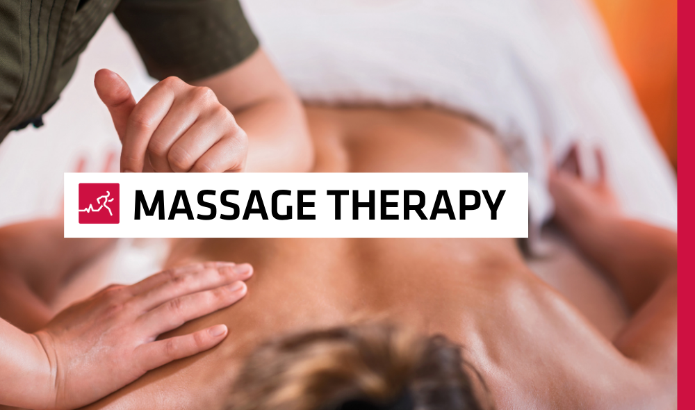 Health and Performance Centre Massage Therapy In Guelph. Woman massaging someone's back. 
