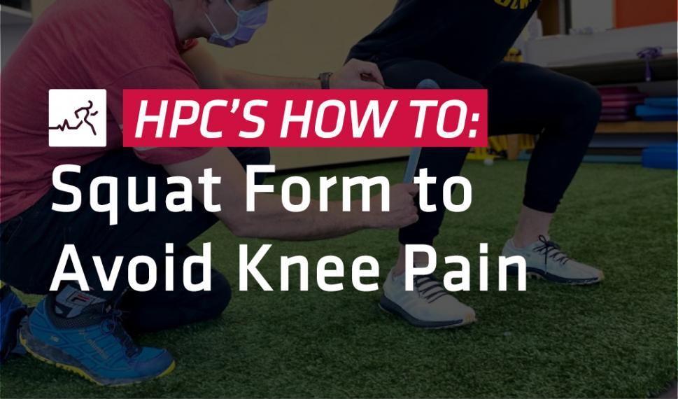 Squat form to avoid injury